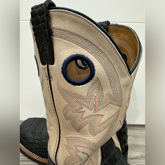 Men’s Double H Caiman Chocolate Boots - Picture 10 of 10